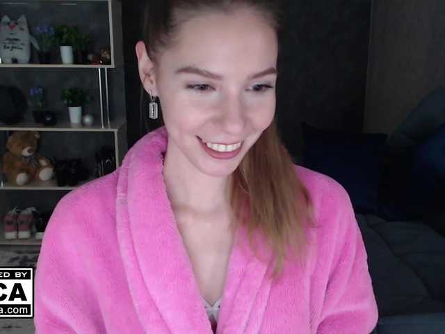 Fotogrāfijas AliceSmile Hi, I'm new! My nickname: Alice Smile)) I came here to communicate and earn money, I'm really looking forward to your support! Full private and the group are open. The goal for today Is to wear a bikini @total , already collected @sofar , left @re