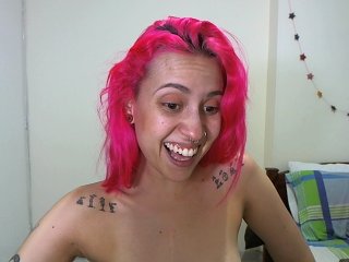 Fotogrāfijas floracat Hi! 10 if you think i am pretty! #pinkhair #cum #wet #hot #tattoos #hitachi #skinny #bigeyes #smalltits